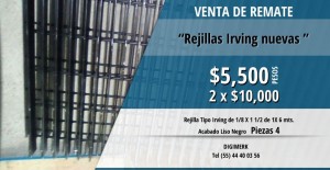 Digimerk Avisos gratis en Mexico lindo en Iztacalco |  Venta de rejillas tipo irving en remate, Venta de rejillas tipo irving en remate