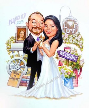 JORGE AVI&Ntilde;A Avisos gratis en Mexico lindo en Ciudad de Mexico |  Ilustracion de novios en caricatura para su invitacion, Caricatura, dibujo, ilustracion, retrato, artista grafico, ilustrador