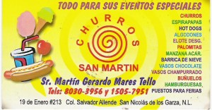  Avisos gratis en Mexico lindo en San Nicol&aacute;s de los Garza |  CHURROS SAN MARTIN, CHURROS SAN MARTIN