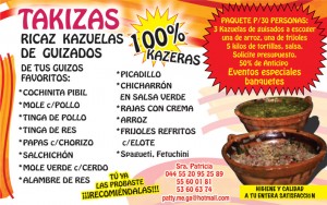 SRA. PATRICIA Avisos gratis en Mexico lindo en Naucalpan |  TAKIZAS, RICAZ KAZUELAS DE GUIZADOS 100% CAZERAS