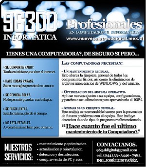 Ing. Jos&eacute; L.  Avisos gratis en Mexico lindo en Zapopan |  Servicios de mantenimiento express de pcs a domicilio., Servicio con calidad humana!